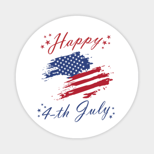 Happy 4-th of July Independence Day Magnet